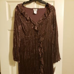 Crushed velvet dress